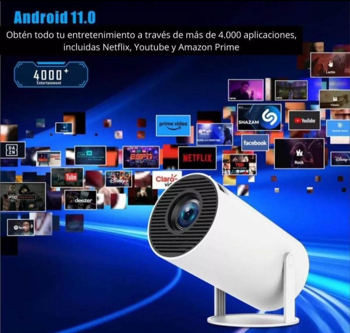 Proyector portátil con consola